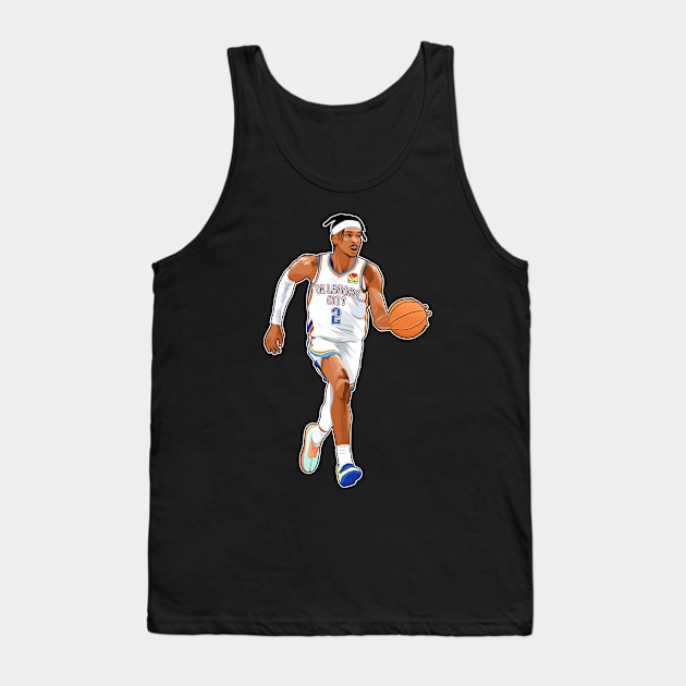 Shai Gilgeous Alexander #1 Handle Tank Top by RunAndGow